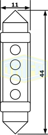 Bec LED sofit 12V SV8.5 11 X 44mm [1]