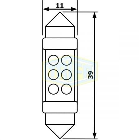 Bec LED sofit 12V SV8.5 [1]