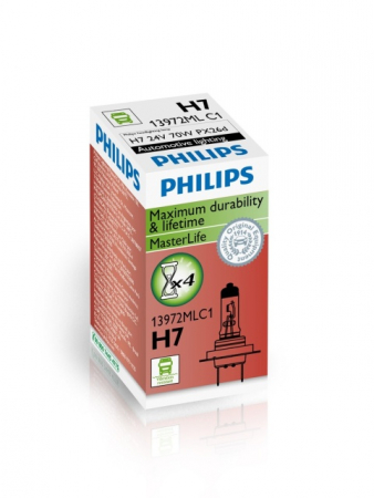 Becuri Far - Bec Philips H7 MasterLife 24V 70W PX26d C1
