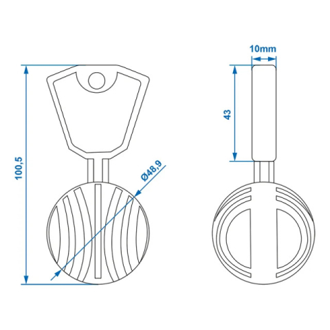 Bila din plastic antifurt remorca [4]
