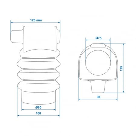 Burduf cupla fi 75/80 x 125 mm [4]