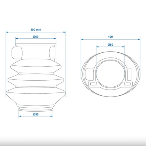 Burduf pentru cupla remorca 50/60mm [2]