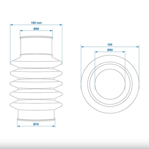 Burduf pentru cupla remorca 60/70mm [3]