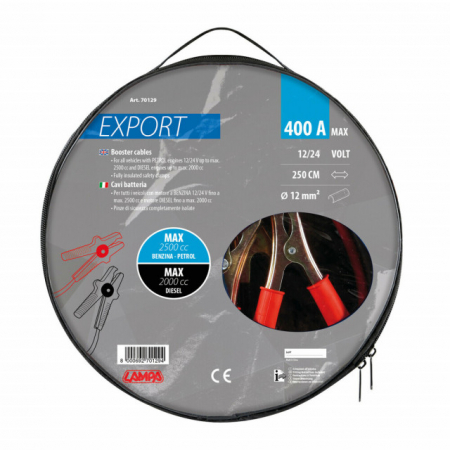 Cablu curent 12/24V - 250 cm - 400A [2]