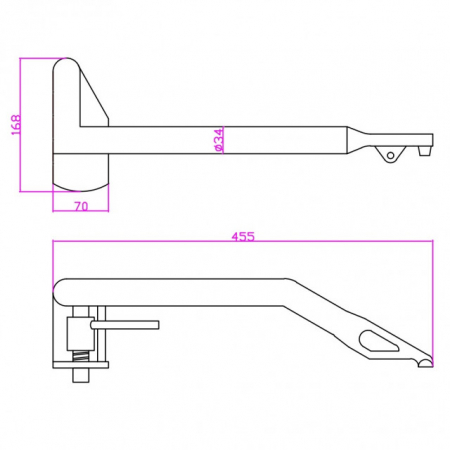 Cala platforma LOHR, stanga [1]