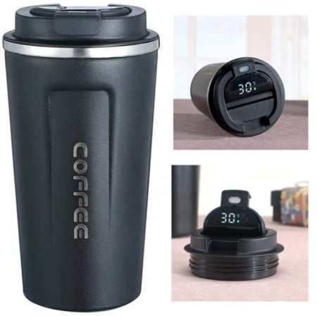 Accesorii - Cana termica 500ml cu termometru LCD
