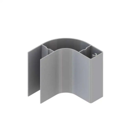 Bare/Profile/Scanduri/Parabiciclisti - Capăt Terminal Semirotund din Aluminiu Parabiciclist – Piesă de Protecție și Siguranță pentru Bară