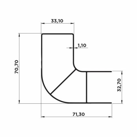 Capat terminal semirotund aluminiu parabiciclist [1]