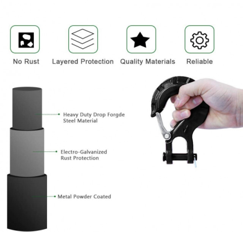 Carlig pentru troliu negru 8500lbs -14000lbs [2]