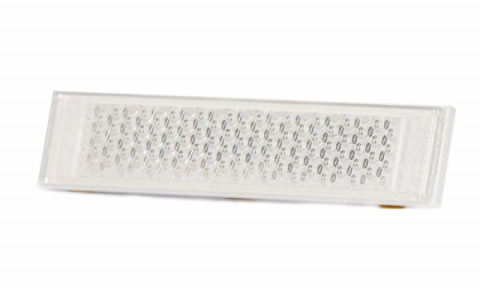 Catadioptru reflectorizant dreptunghiular alb 126x34 mm [2]