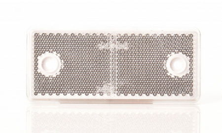 ADR - Catadioptru reflectorizant dreptunghiular alb 96x42 mm
