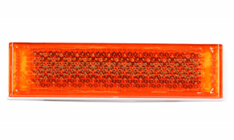 Catadioptri reflectorizanti - Catadioptru reflectorizant dreptunghiular portocaliu 126x34 mm