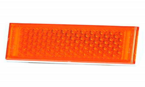 Catadioptru reflectorizant dreptunghiular portocaliu 126x34 mm [2]