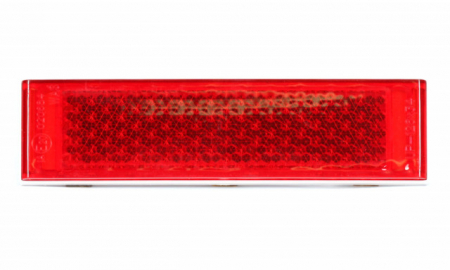 Catadioptri Reflectorizanti - Catadioptru reflectorizant dreptunghiular rosu 126 x 34mm