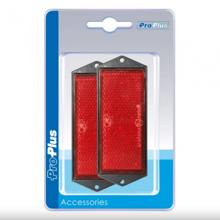 Accesorii Remorca - Rulota - Catadioptru reflectorizant dreptunghiular rosu