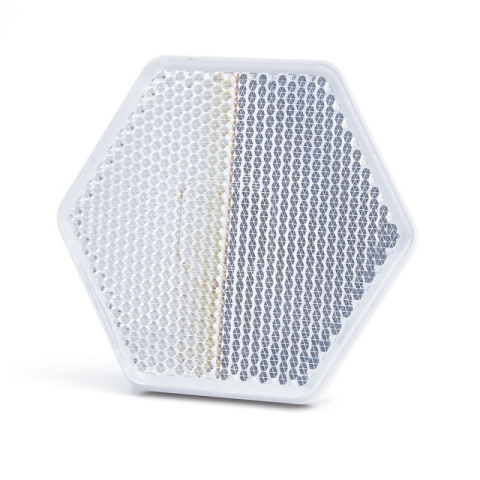 Catadioptri reflectorizanti - Catadioptru reflectorizant hexagonal alb 66.70 mm