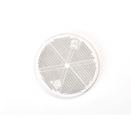 ADR - Catadioptru reflectorizant rotund alb fi 61 mm