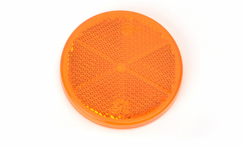 Catadioptri reflectorizanti - Catadioptru reflectorizant rotund portocaliu fi 61 mm