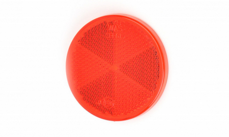 ADR - Catadioptru reflectorizant rotund rosu fi 61 mm