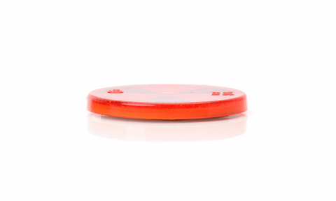 Catadioptru reflectorizant rotund rosu fi 61 mm [2]