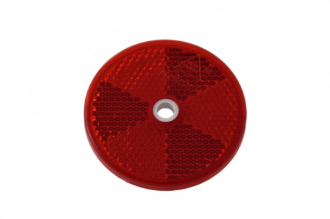 ADR - Catadioptru reflectorizant rotund rosu fi60