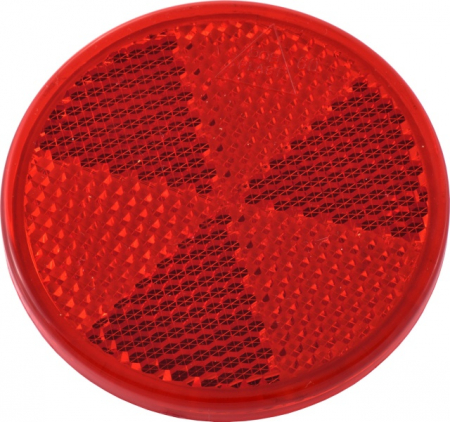 ADR - Catadioptru reflectorizant rotund rosu fi60