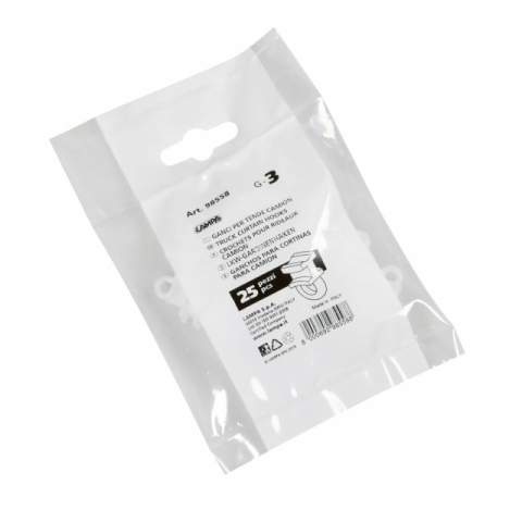 Clema pentru sina perdea - set 25 bucati - G - 3 [1]