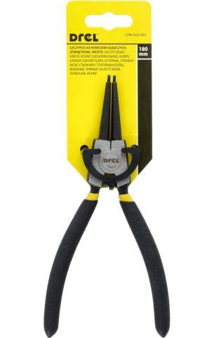 Clește pentru inele de siguranță, 180 mm, exterior, drept [1]
