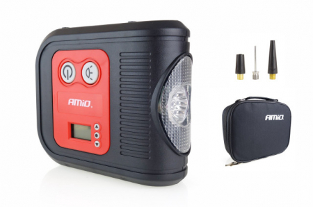 Compresoare / Pompe de Combustibil - Compresor  aer auto cu manometru digital si lumina LED 12V