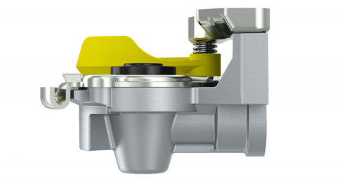 Cupla aer M16 galbena cu supapa [4]
