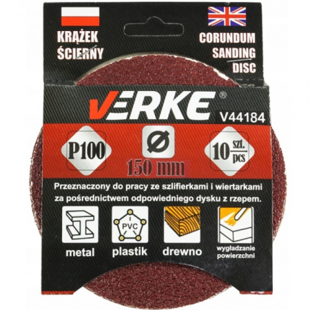 Trusa Scule-Unelte-Accesorii Service - Disc abraziv 150mm, P100, 10 buc