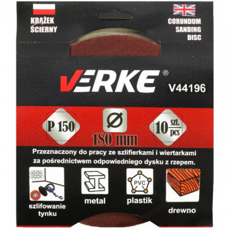 Diverse - Disc abraziv 180mm, P150, 10 buc