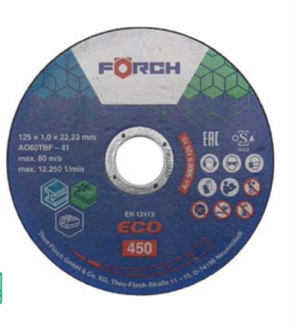 Trusa Scule-Unelte-Accesorii Service - Disc taiere Metal/Inox Eco 450 125x1mm