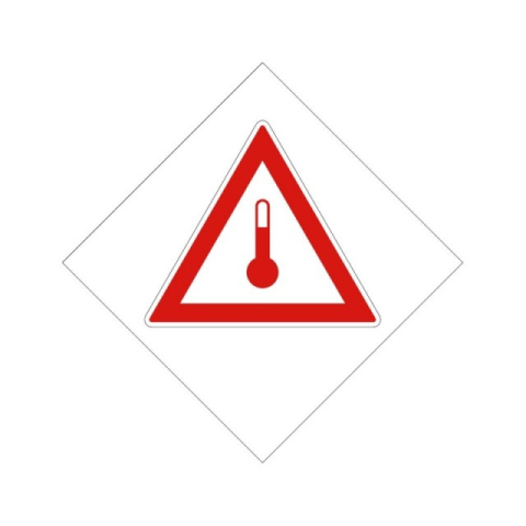 Protectie, Siguranta & ADR - Eticheta ADR autocolanta "Transport substante cu temperatura ridicata"