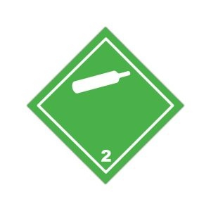 ADR - Eticheta ADR magnetica Pericol Transport gaze neinflamabile netoxice clasa 2.2a (300x300mm)