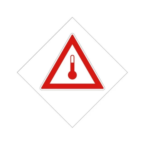 Protectie, Siguranta & ADR - Eticheta ADR magnetica "Transport substante cu temperatura ridicata"
