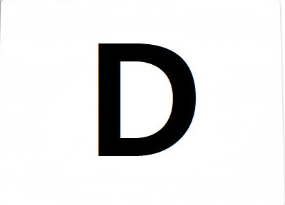 ADR - Folie magnetica litera ,, D "