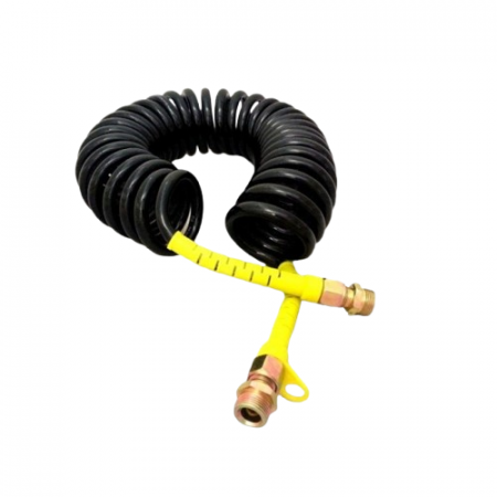 Furtune Aer-Accesorii - Furtun aer negru,  cu mansoane galbene M16 - 5.5m