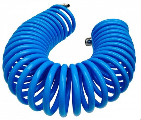 Trusa Scule-Unelte-Accesorii Service - Furtun spiralat pentru compresor 10m