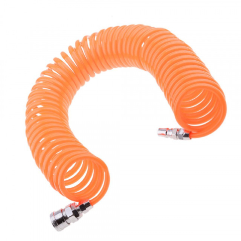 Trusa Scule-Unelte-Accesorii Service - Furtun spiralat pentru compresor 6m