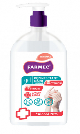 Pasta spalare maini - GEL DEZINFECTANT MAINI 500 ML, ALCOOL 70%, VIRUCID