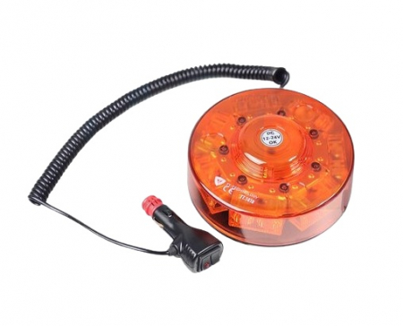 Girofar auto cu efect stroboscopic 12V/24V orange cu 10LEDURI (baza magnetica) [2]