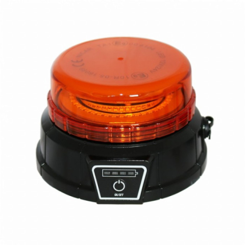 Iluminare & Electrica - Girofar reincarcabil 12 LED-uri cu magnet