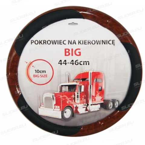 Accesorii Camion & Remorca - Husa volan Club negru-lemn 44-46cm