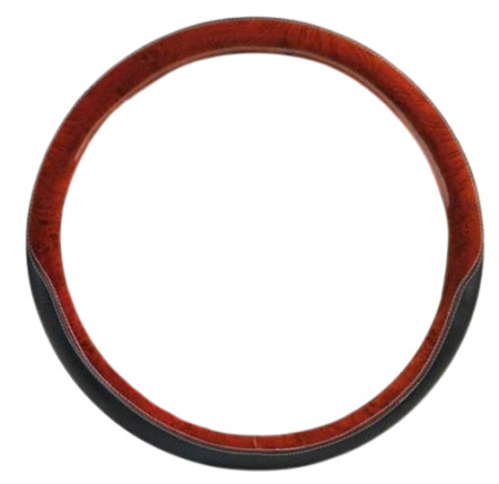 Accesorii Volan - Husa volan Club Premium negru-lemn 44-46cm