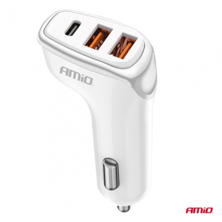 Incarcator 2x USB-A + USB-C 38W 12/24V [1]