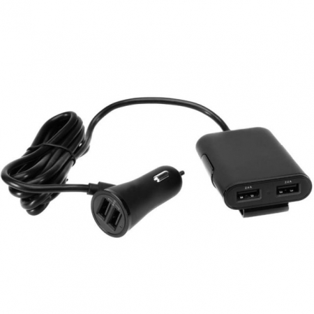 Incarcatoare / Modulatoare / Cabluri Date / Auxiliare - Incarcator auto, 2 porturi USB fata + 2 porturi USB spate 9.6A