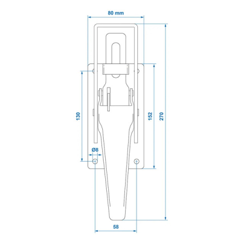 Inchizator oblon 270x80mm [2]