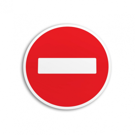 ADR - Indicator autocolant accesul interzis