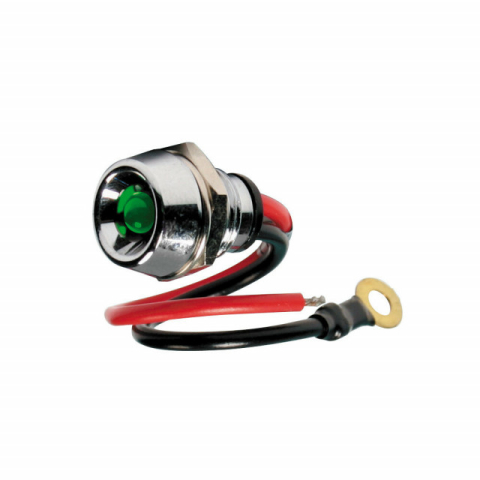 Accesorii Electrice - Indicator LED verde 12/24V - 15A